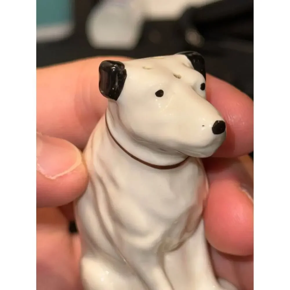 Vintage LENOX Ceramic Nipper Dog Salt Pepper Shaker RCA Mascot Figure
